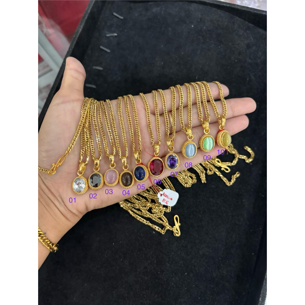 Kalung Titanium Batu Kalung Liontin