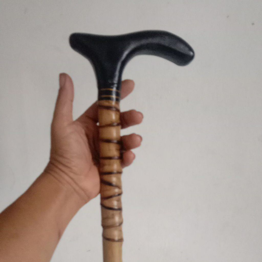 tongkat jalan tongkat bambu cendani super 105 cm