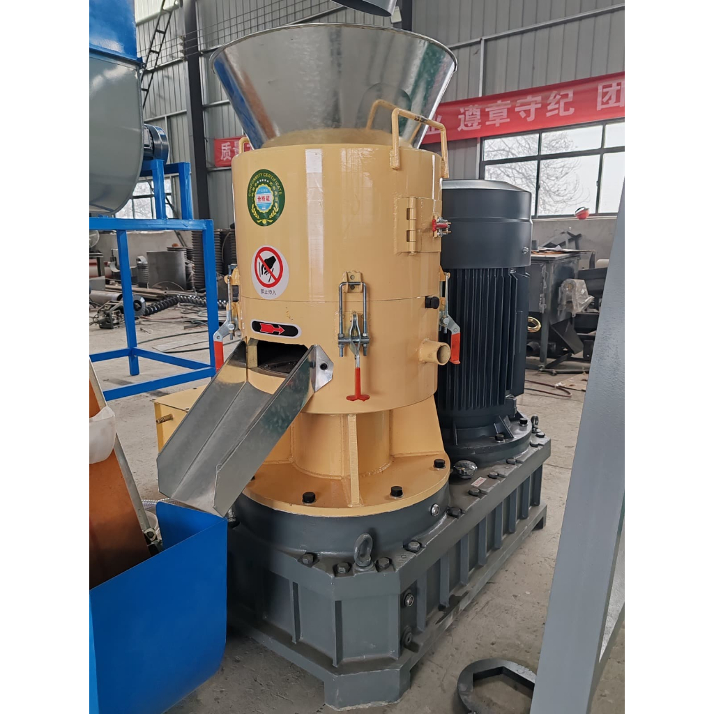 Mesin Wood Pellet Tipe Flat Die 55 Kw