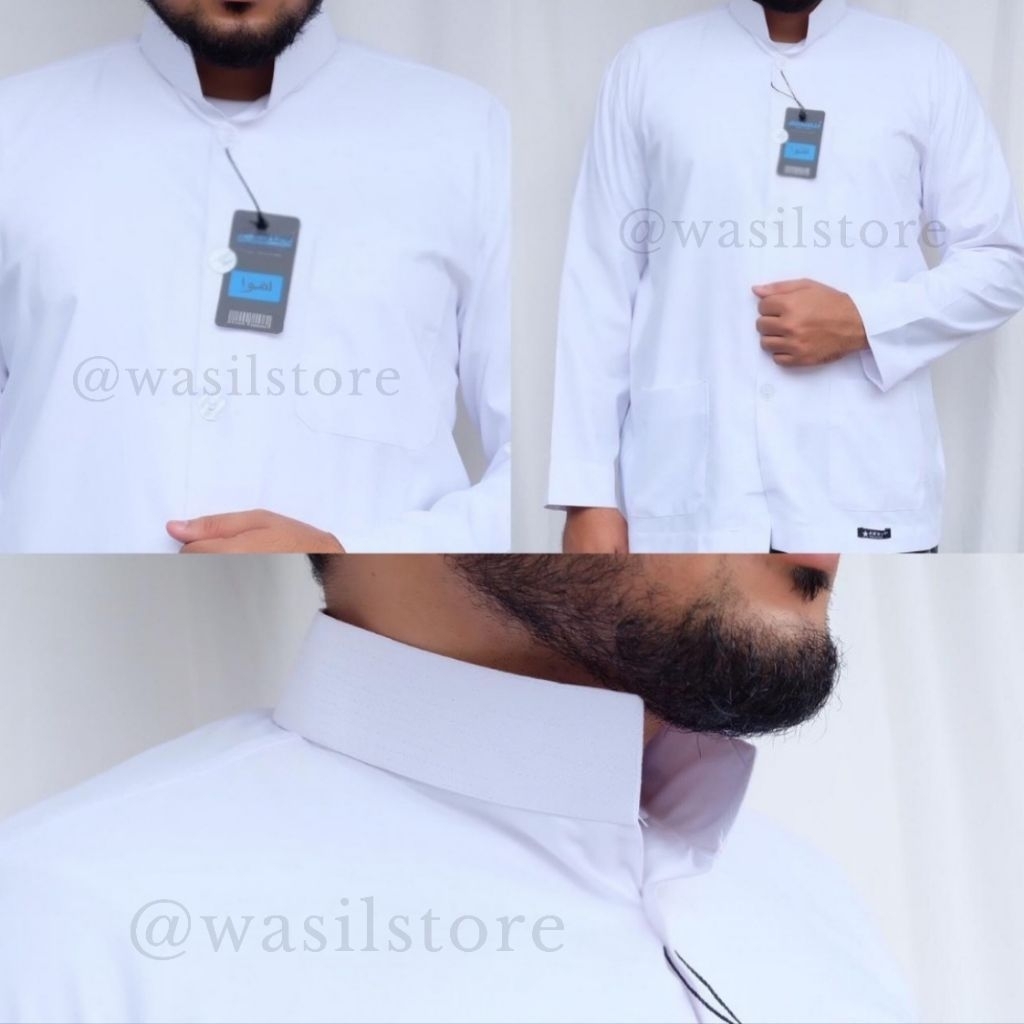 Baju Koko / Baju Muslim Ammu (Putih)