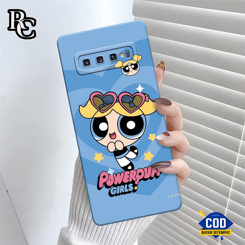 Softcase Hp Samsung Galaxy S10 Plus Fashion Case Powerpuff Kesing Samsung Galaxy S10 Plus Case Samsu