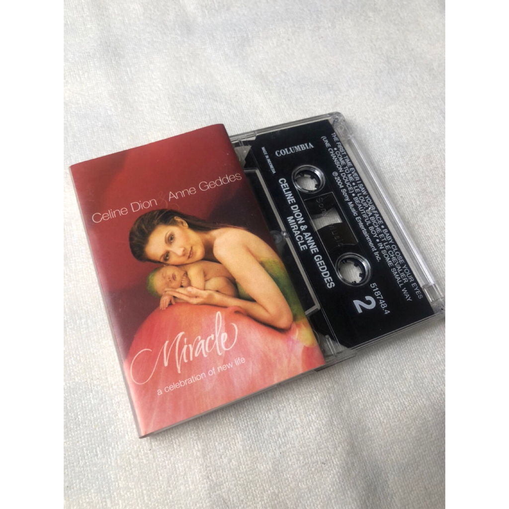kaset pita celine dion & anne geddes album miracle