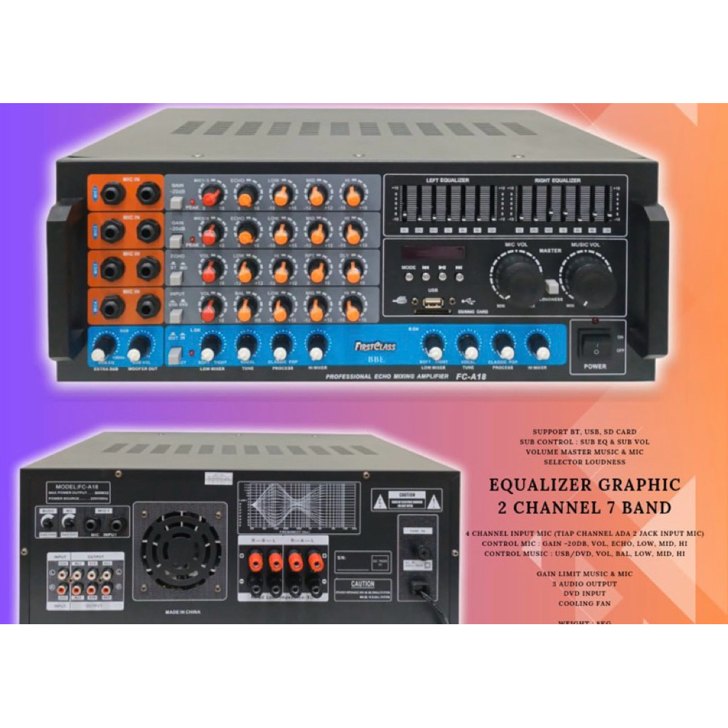 POWER AMPLI FIRTSCLAS FC A18