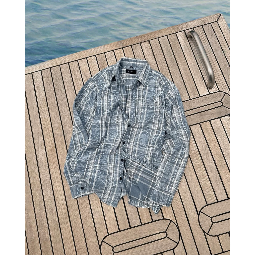 RUCAS MIRACLE BLUE FLANNEL SHIRT.