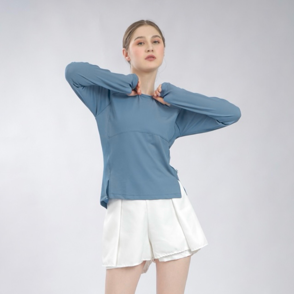 MIGHTYUP - Atasan Nojaket Olahraga Parasut Polos Pria/Wanita  Sauna Suit, Jogging, Lari, Bersepeda, 