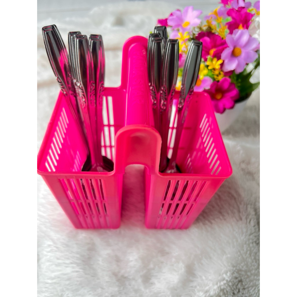 Bundling 1 Lusin sendok rak sendok plastik