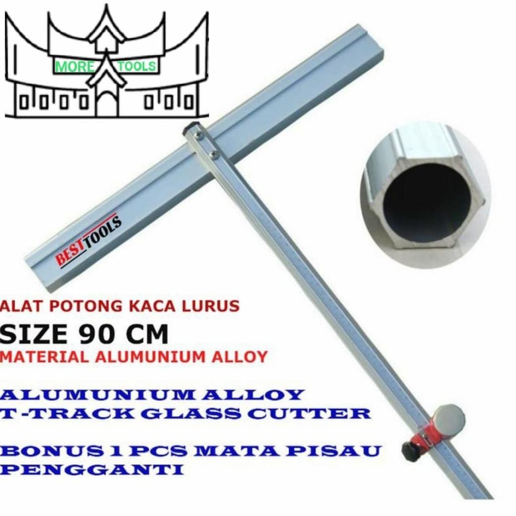 Straight Glass Cutter T / Pemotong Kaca Lurus / T Glass Cutter 90 cm