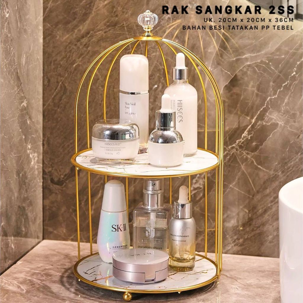 Rak Sangkar 2 Susun Rak Kosmetik Sangkar Rak Serbaguna