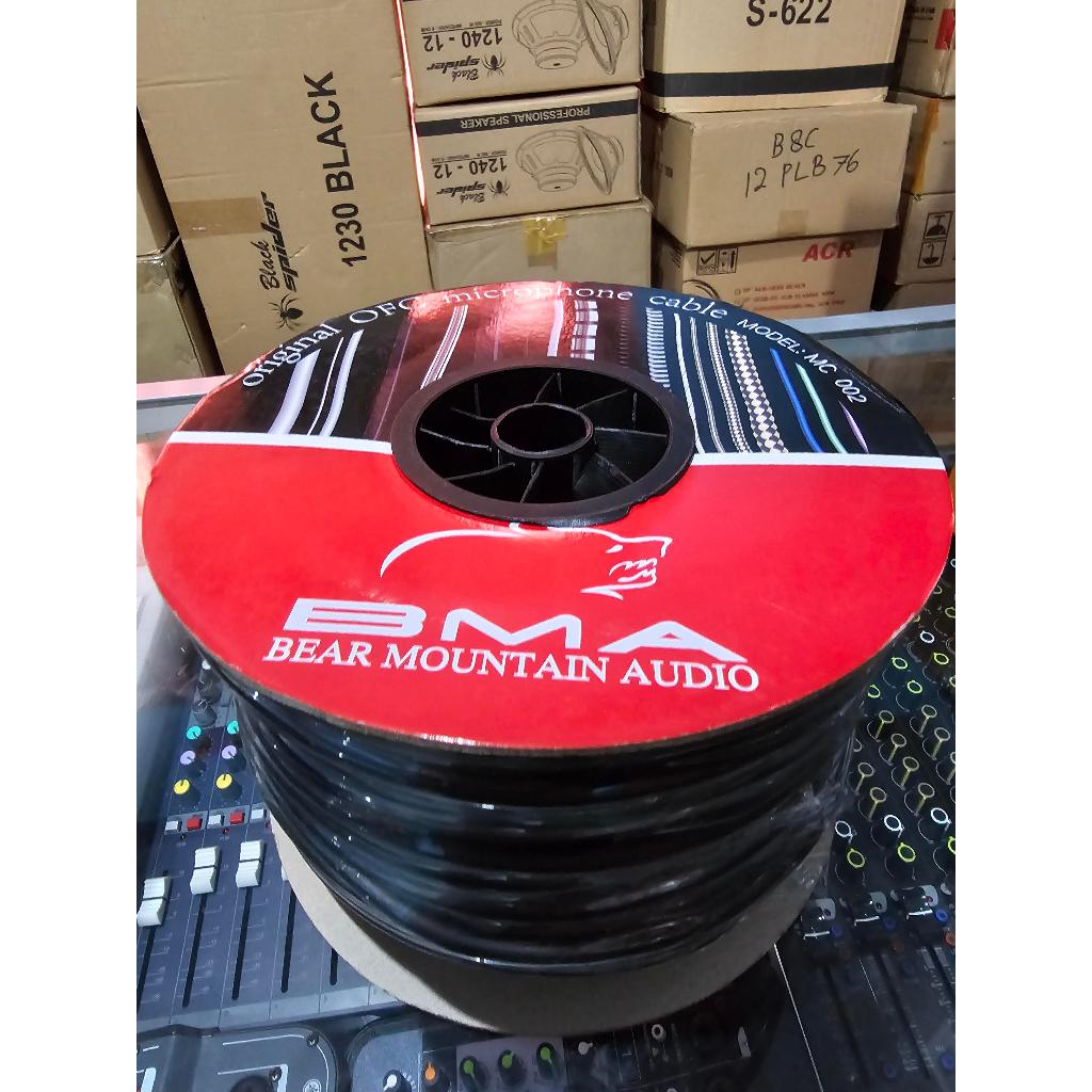 Kabel Mic BMA MC 002 Original Stereo Microphone MC-002 MC002 Tembaga Murni 1 Roll 100 Meter Lentur M