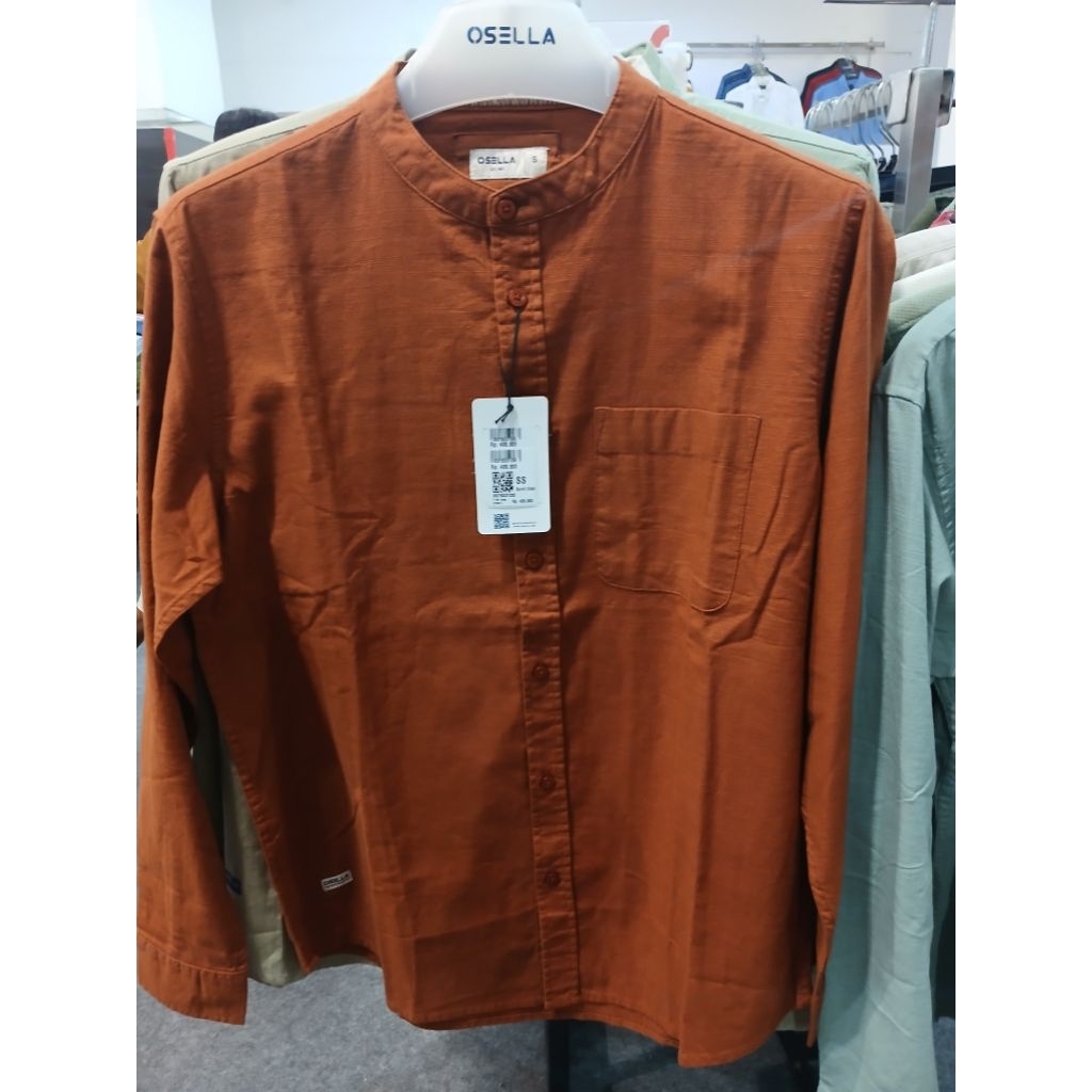 Osella baju Koko Pria Dewasa Original New Lengan Panjang
