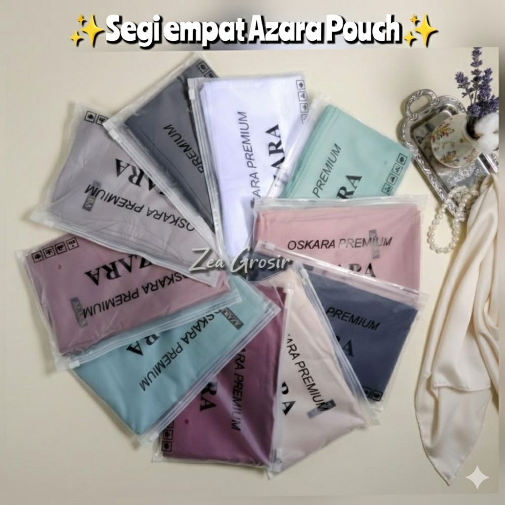 Segiempat Azara Scraf / Azara oskara/ Azara pouch