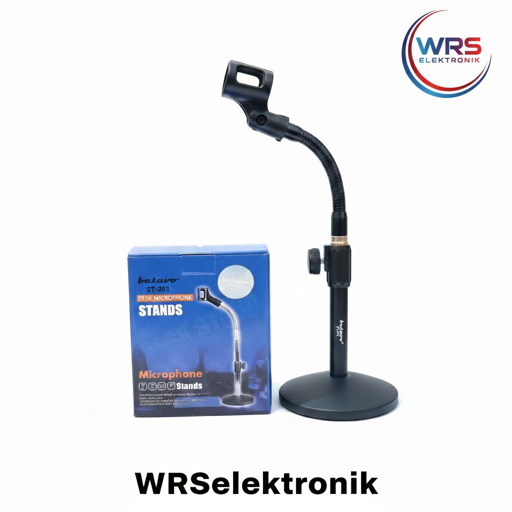Stand microphone meja Betavo ST-203 standing mic meja duduk besi