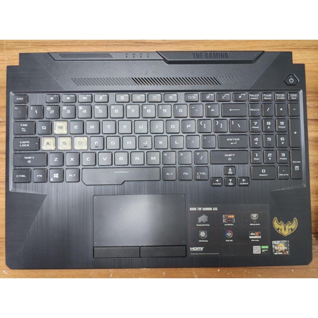 Palmrest Asus TUF Gaming FX506IU-R766B7T Bekas original copotan unit. komplit dengan keyboard RGB