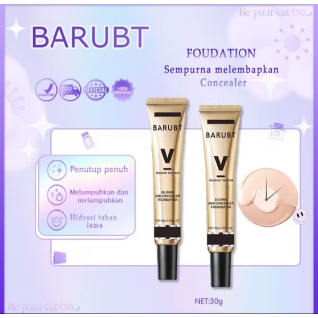 V BARUBT Foundation and Concealer 30gr
