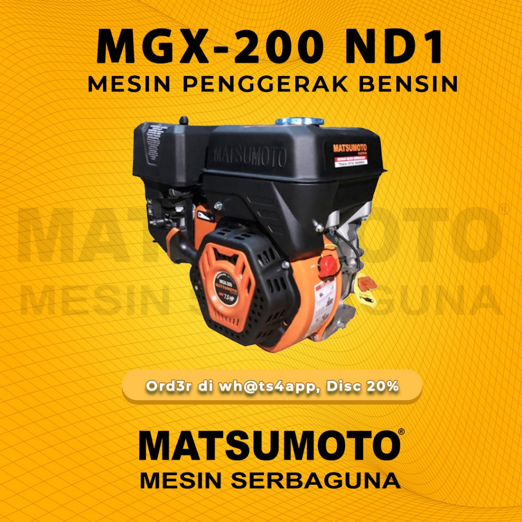 MATSUMOTO Mesin Penggerak / Gasoline Engine (MGX-200)