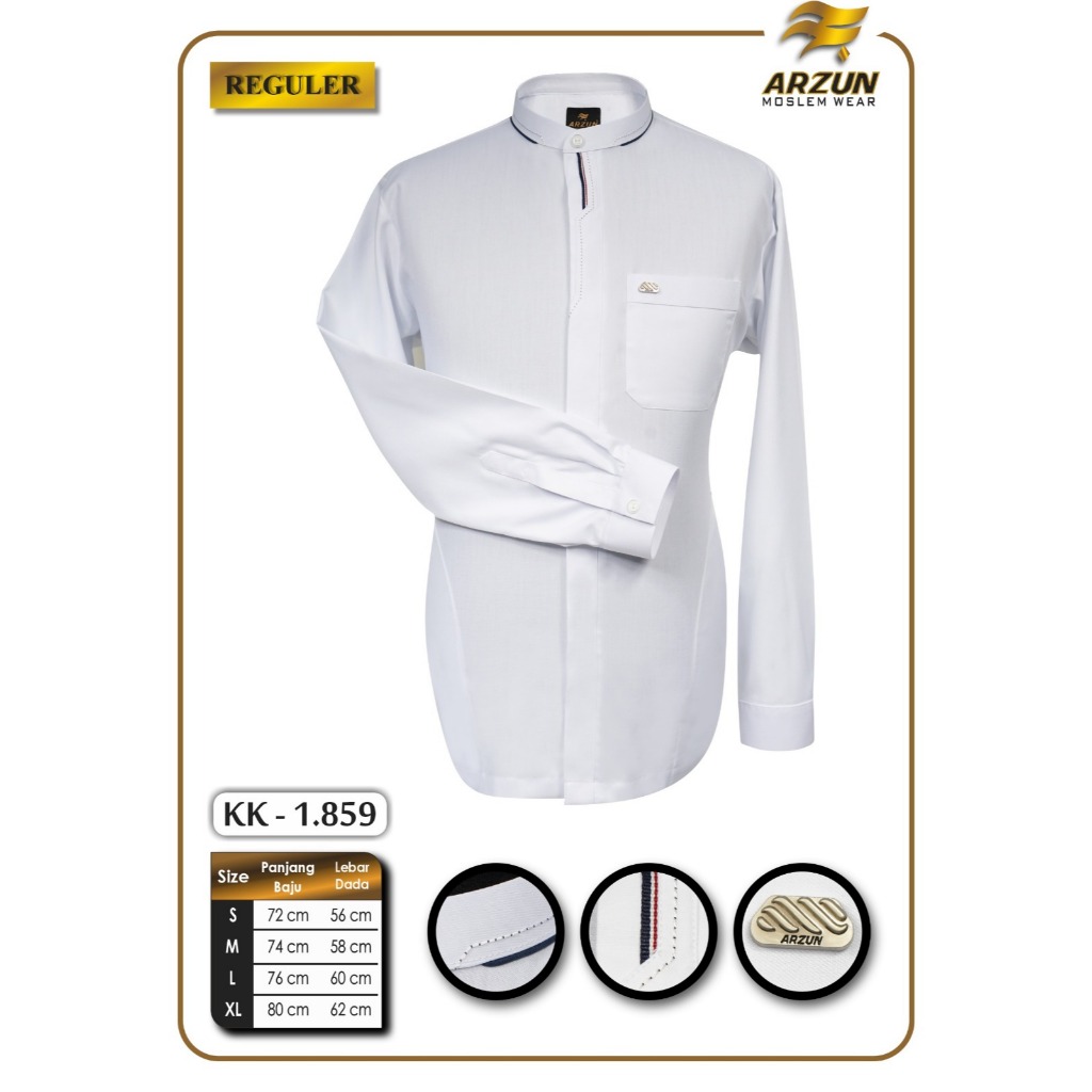 KOKO ARZUN SUPER PREMIUM KOKO PRIA LENGAN PANJANG KOKO TERBARU 2024 / BAJU KOKO REMAJA