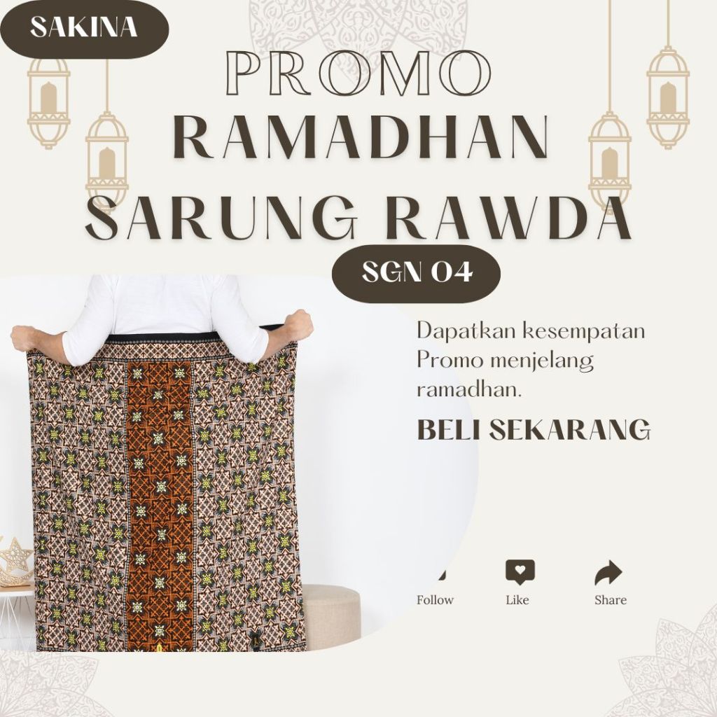 SARUNG SANTRI MOTIF TERBARU / SARUNG BATIK / SARUNG PRIA / SARUNG WANITA RAYON PREMIUM MERK RAWDA