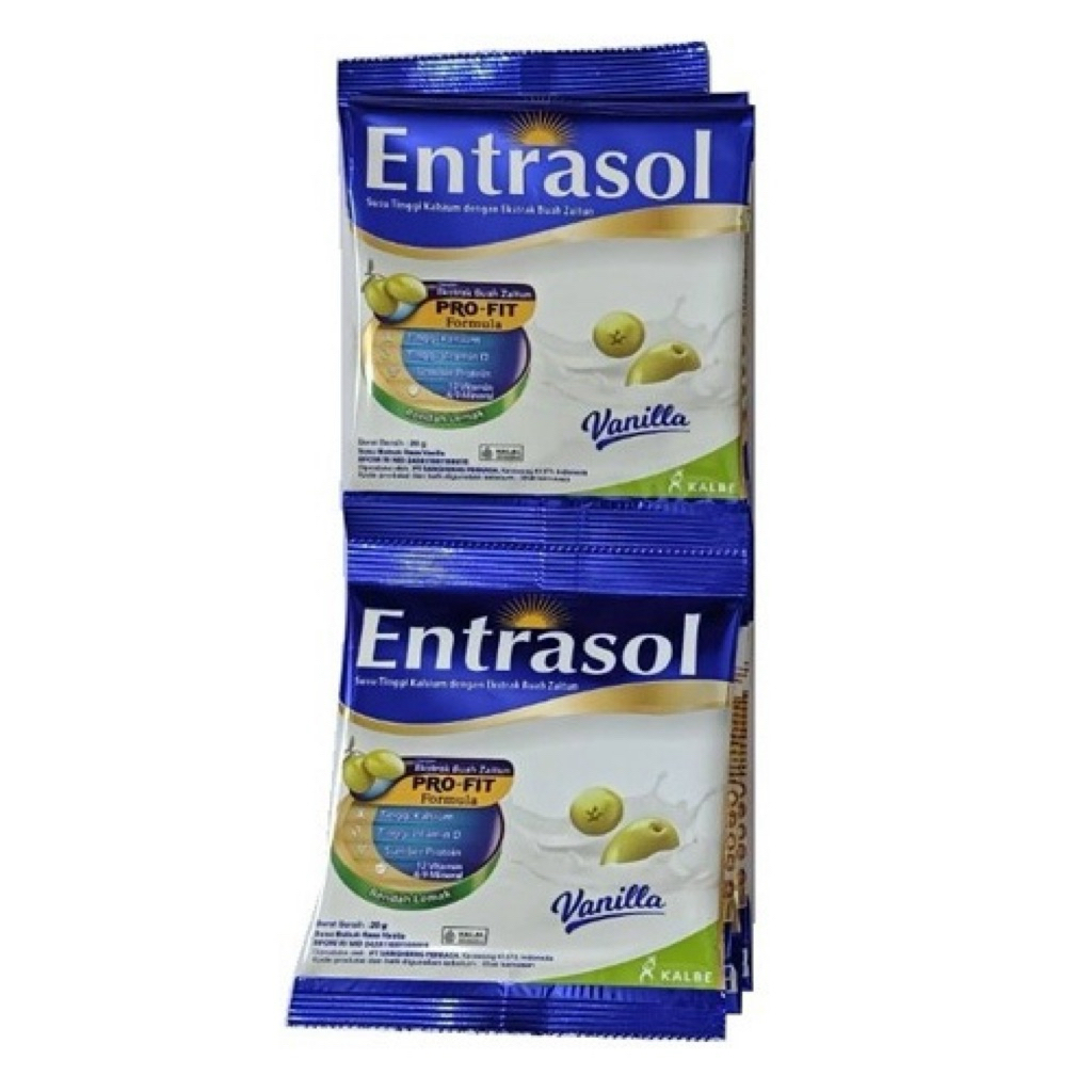 Entrasol  vanilla 1 renceng isi 10 sachet