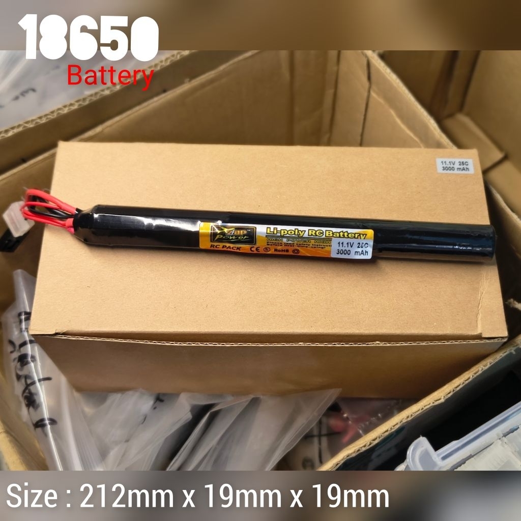 Lipo Power 11.1V 1000mAh 3000mah 25C 3S Battery 18650 Small Tamiya For RC Airsoft