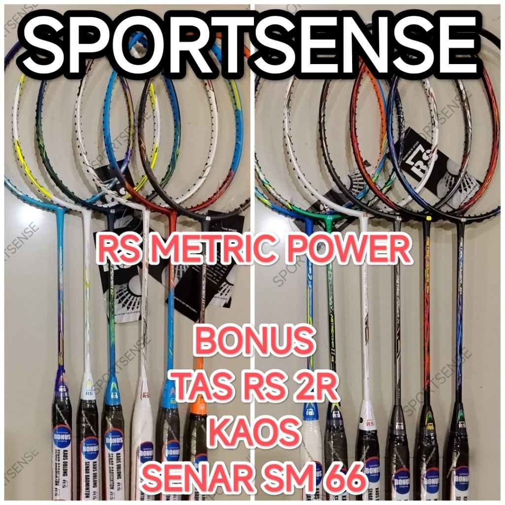 Raket Badminton Bulutangkis RS Reinforce Speed Metric Power MetricPower MP 7 9 11 12 14 15 16 NIII 8