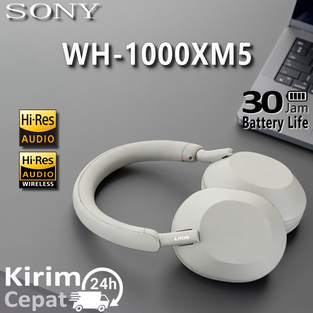 (COD) Headset Bluetooth WH 1000XM5 Headphone Bluetooth BASS  Headset Wireless HD Headset Bluetooth N