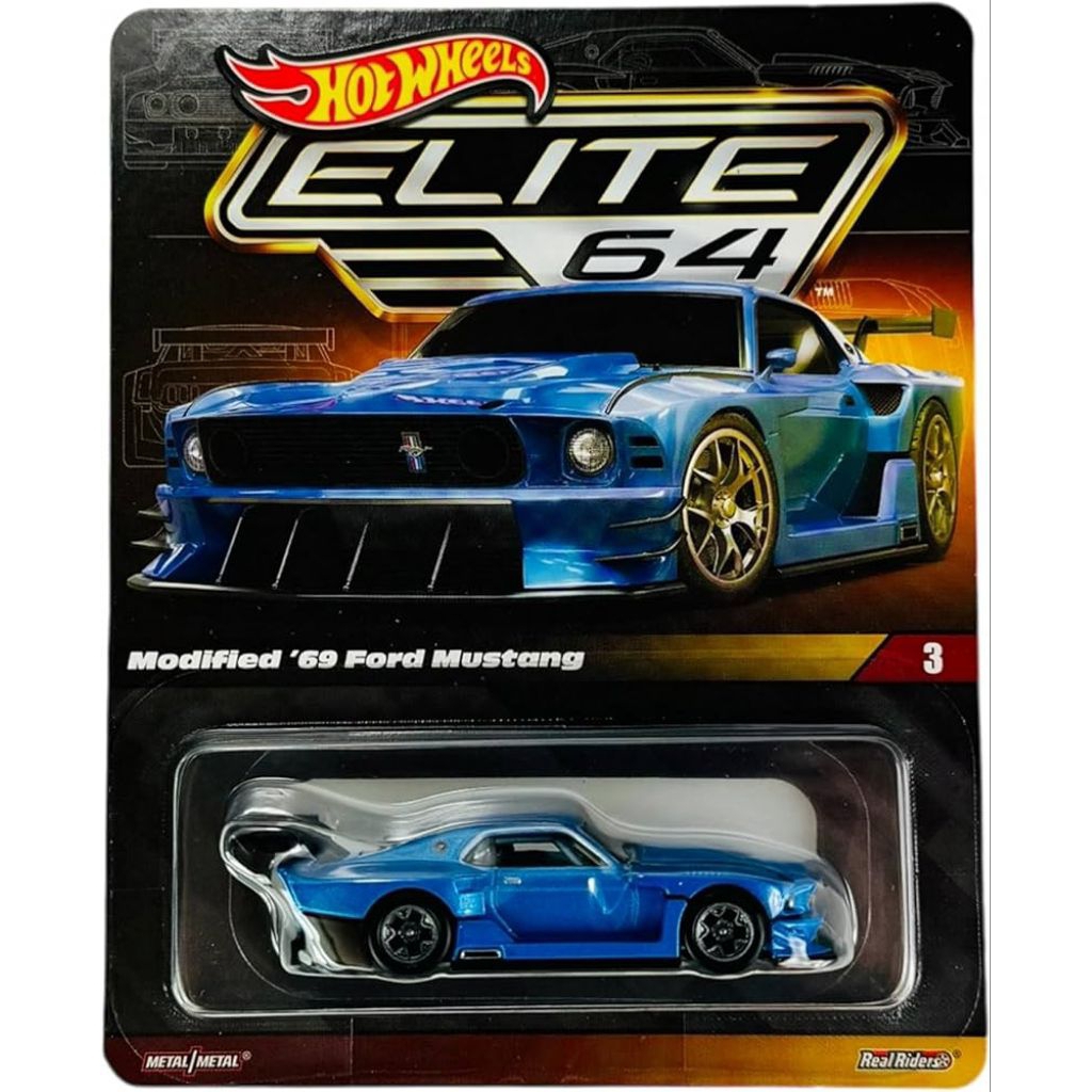 ELITE 64 Hot Wheels PREMIUM Ford Mustang modified ELITE 64 free protector
