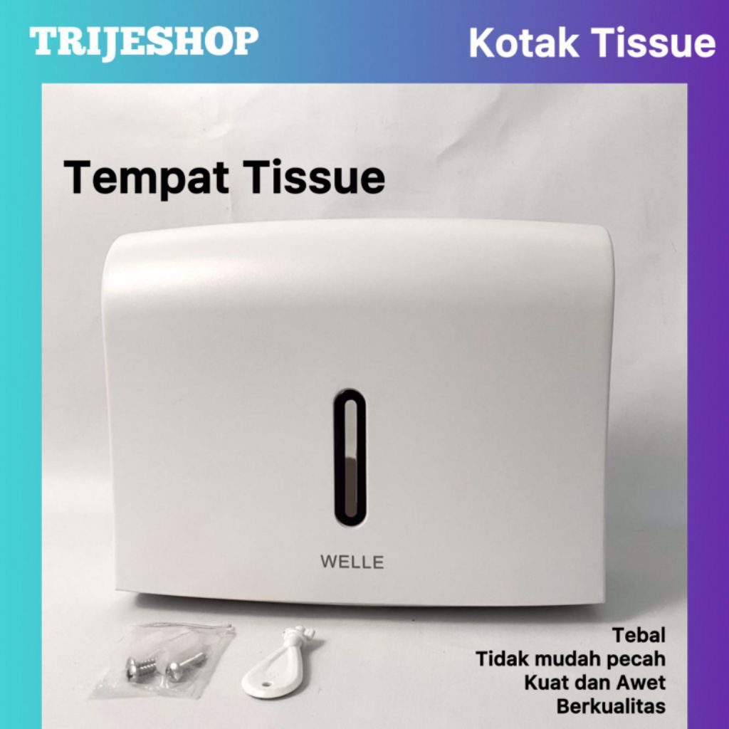 Kotak Tissue Dispenser Tissue Dinding Tempat Tissue Toilet