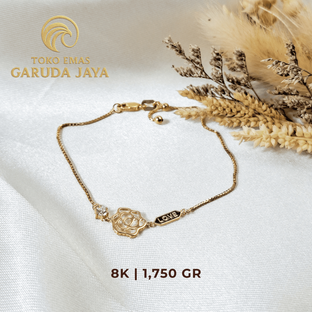 GELANG ARLUNA 8K | GELANG EMAS 8K | GELANG 1 GR