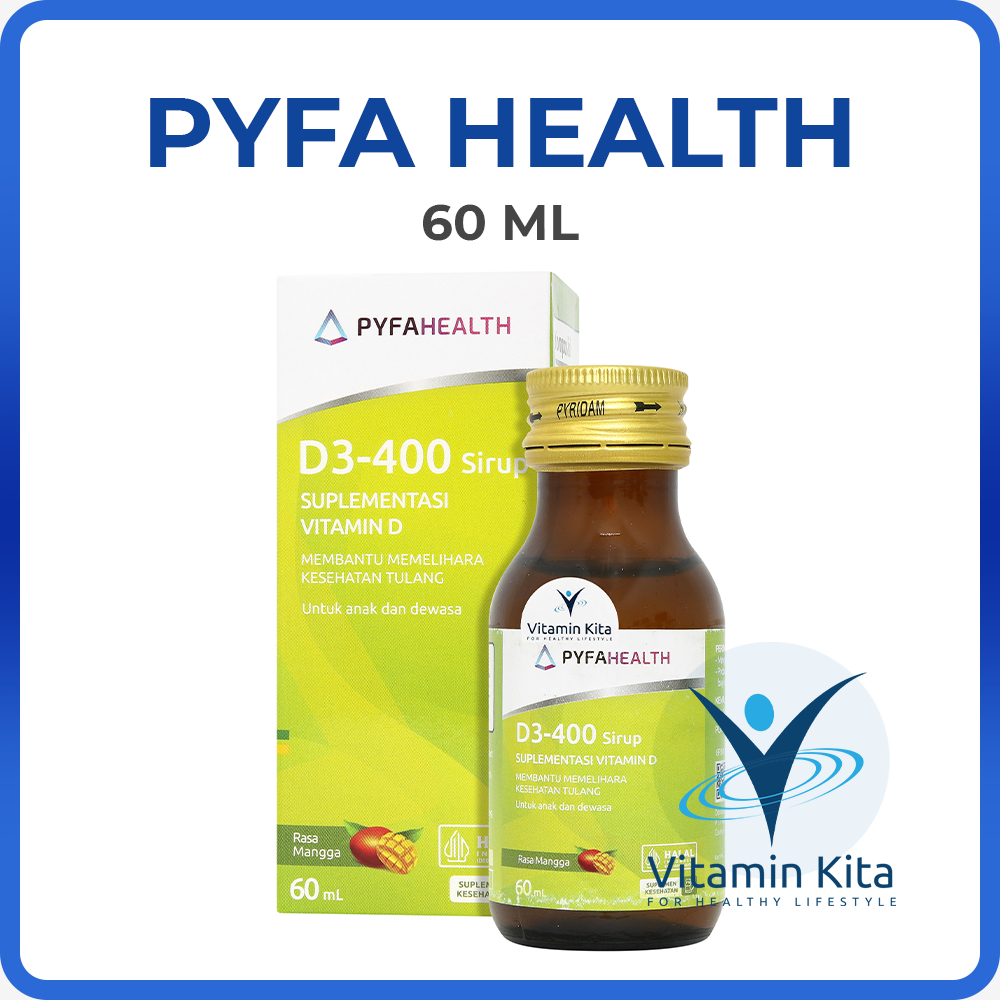 PYRIDAM FARMA D3 400 IU | VITAMIN D3 ANAK, KESEHATAN TULANG, GIGI