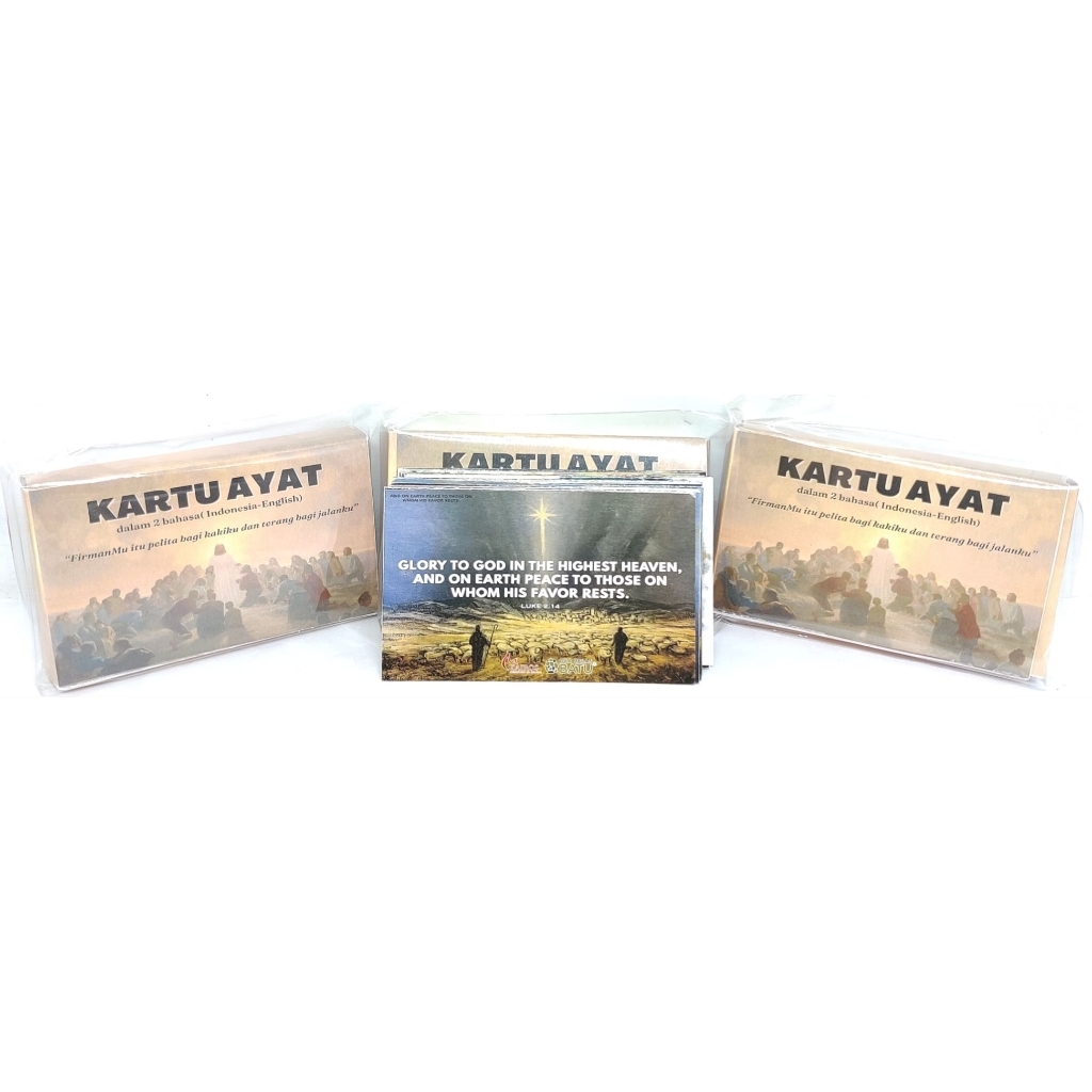 KARTU AYAT ALKITAB 2 BAHASA