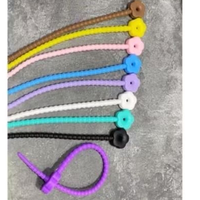 1pcs Cable Ties bunga | Buat Bagcharm | Cable ties bunga Silicon