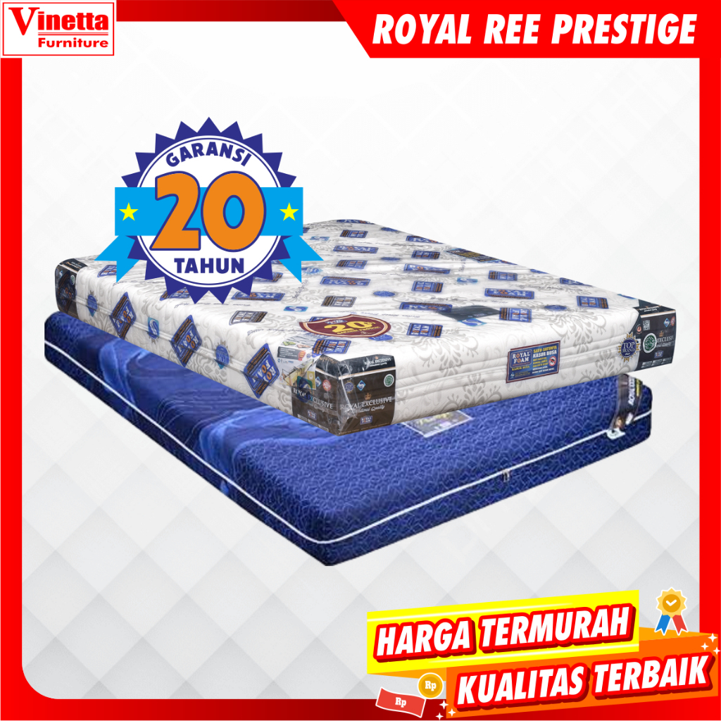 Kasur Busa Royal Foam REE Prestige Tebal 20cm Garansi 20 Tahun