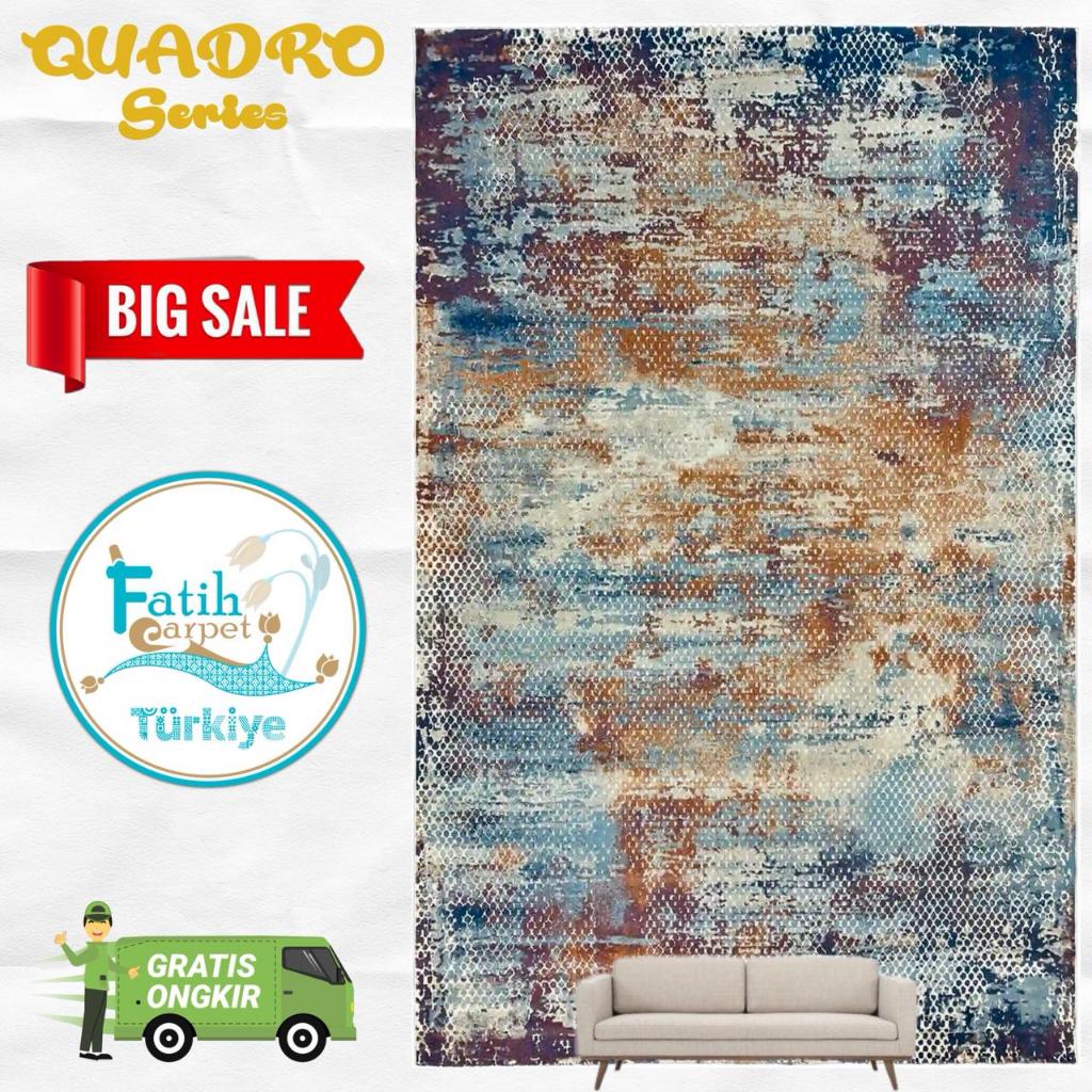 Karpet Minimalis Quadro Import Turki - 8111A