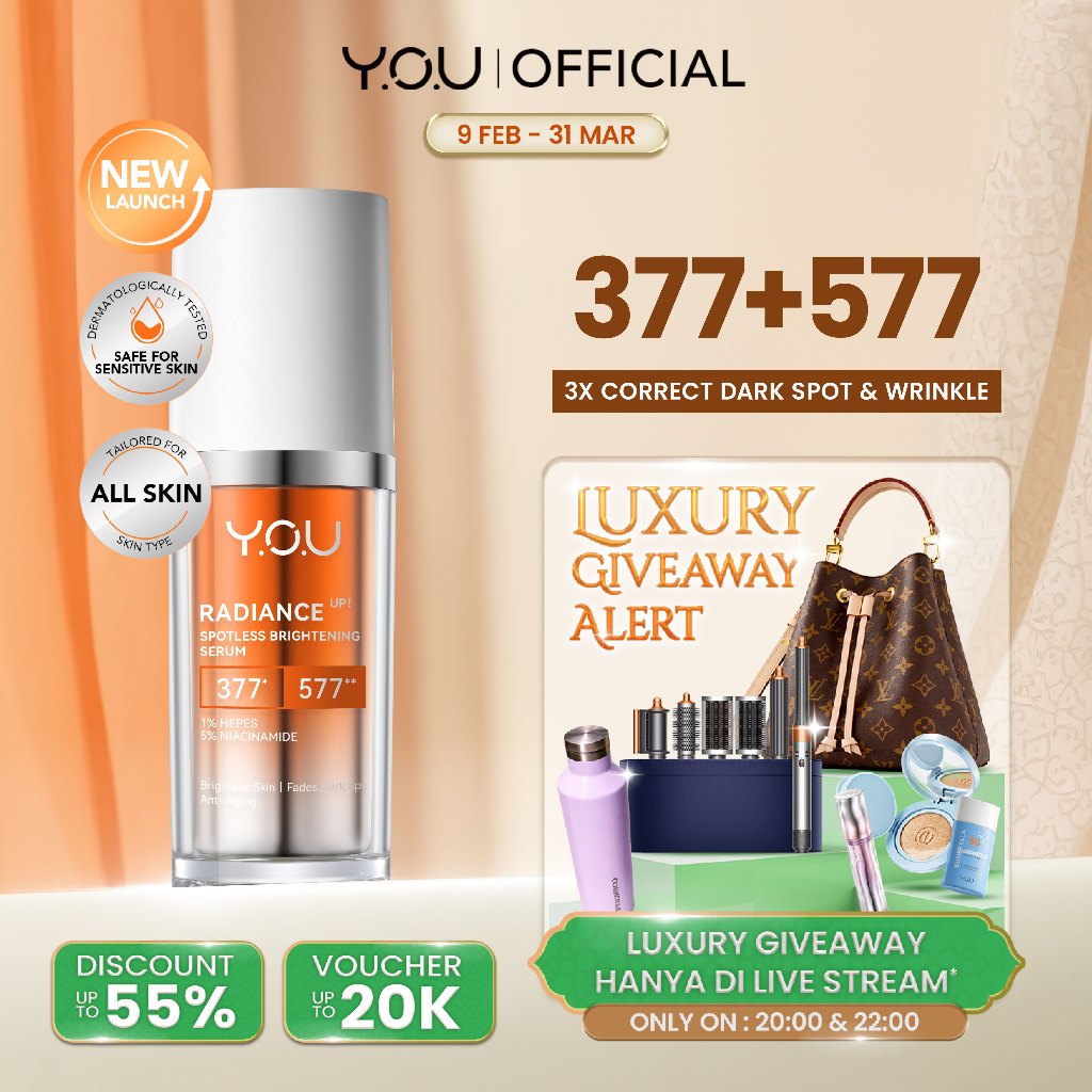 YOU Radiance UP Spotless Brightening Serum | 377 SymWhite Niacinamide Vit C Ceramide Serum Dark Spot