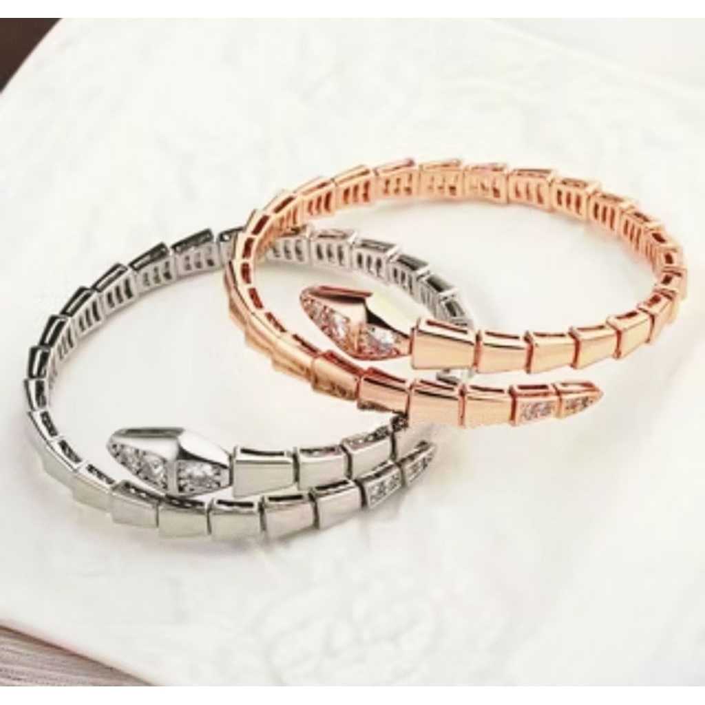 Gelang Emas BLV Premium Rosegold Serpenti Mata
