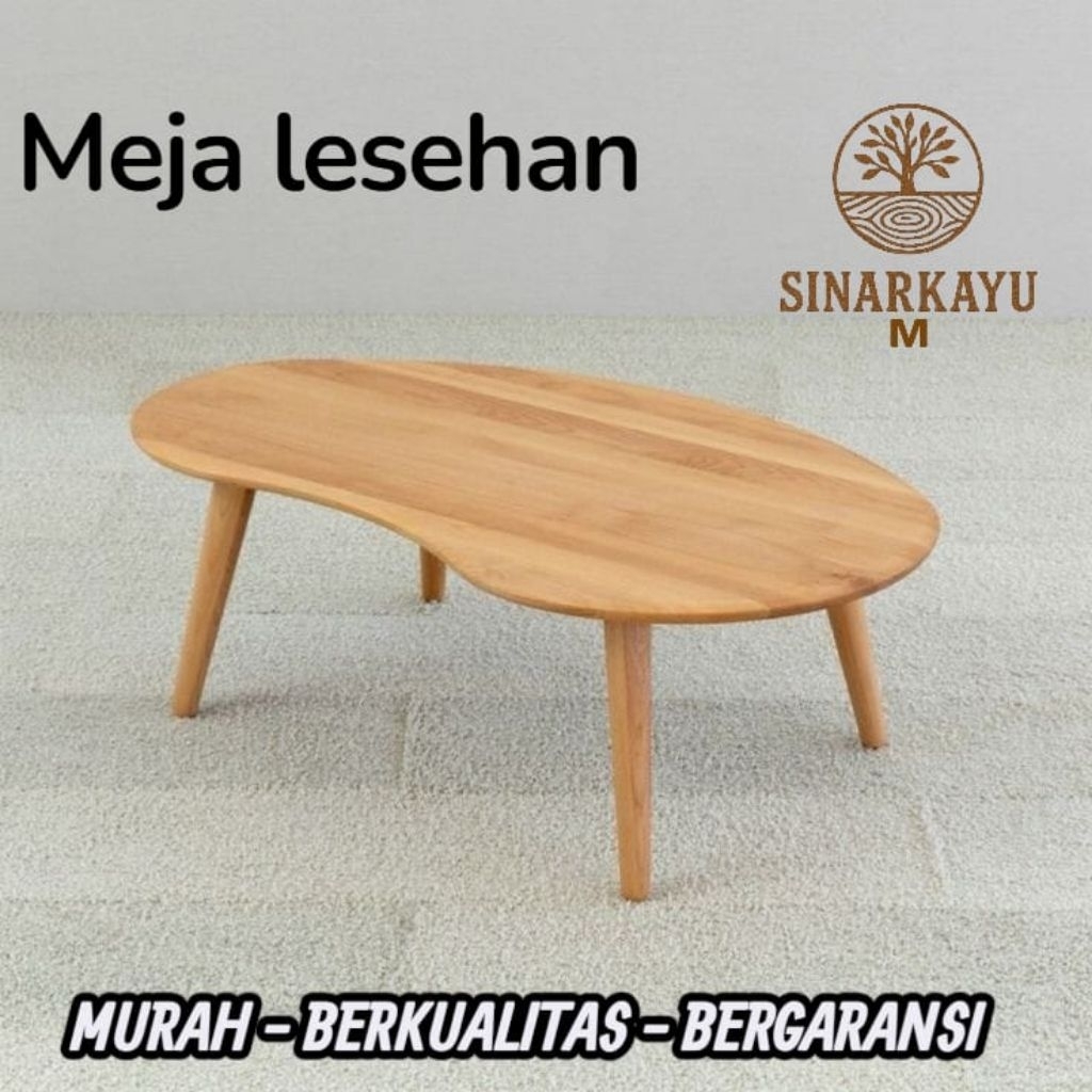 Meja Lesehan Meja Kopi Ruang Tamu Meja Unik Kayu