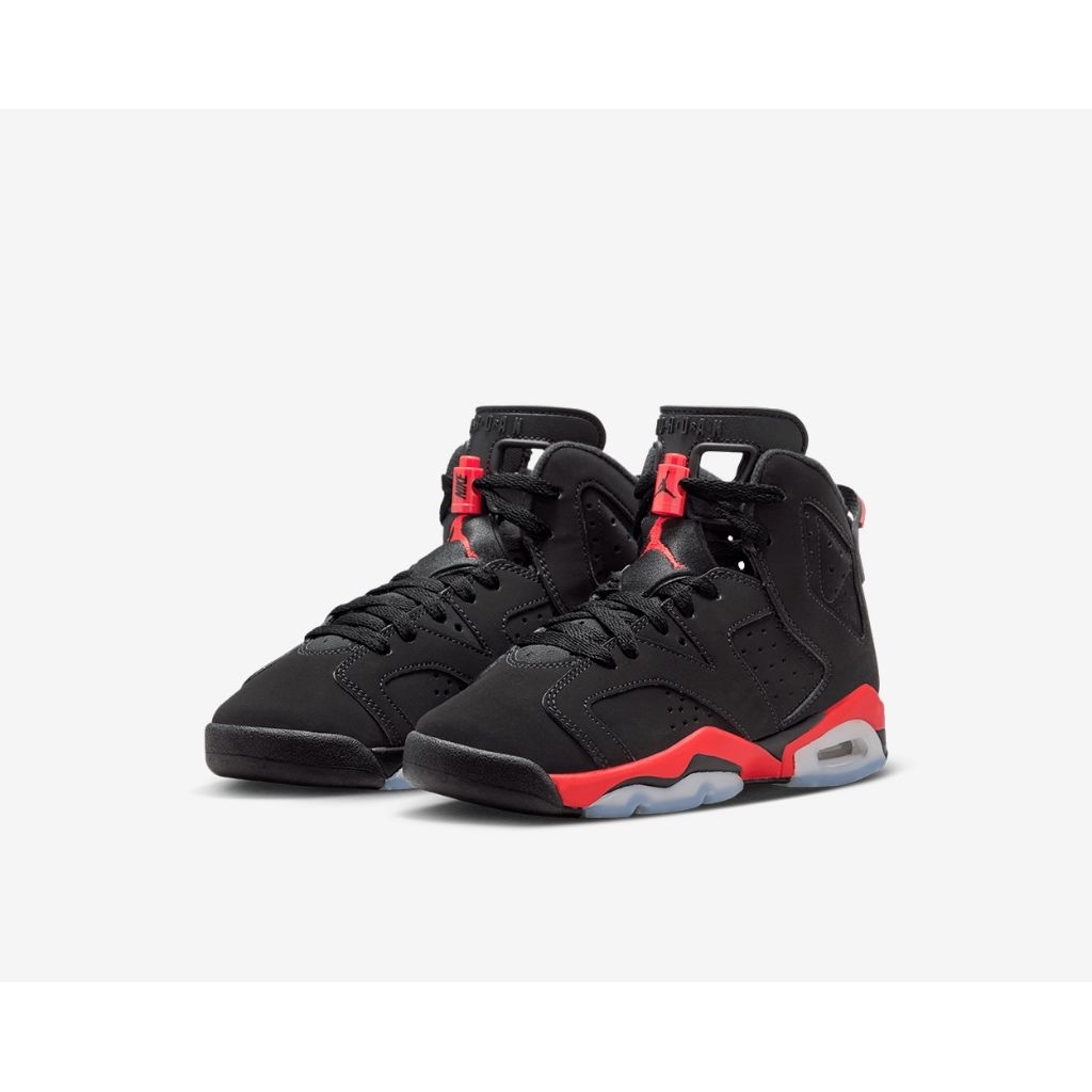Sepatu sneaker anak NIKE Air Jordan 6 Retro (GS) "Infrared Salesman" IQ1275-001