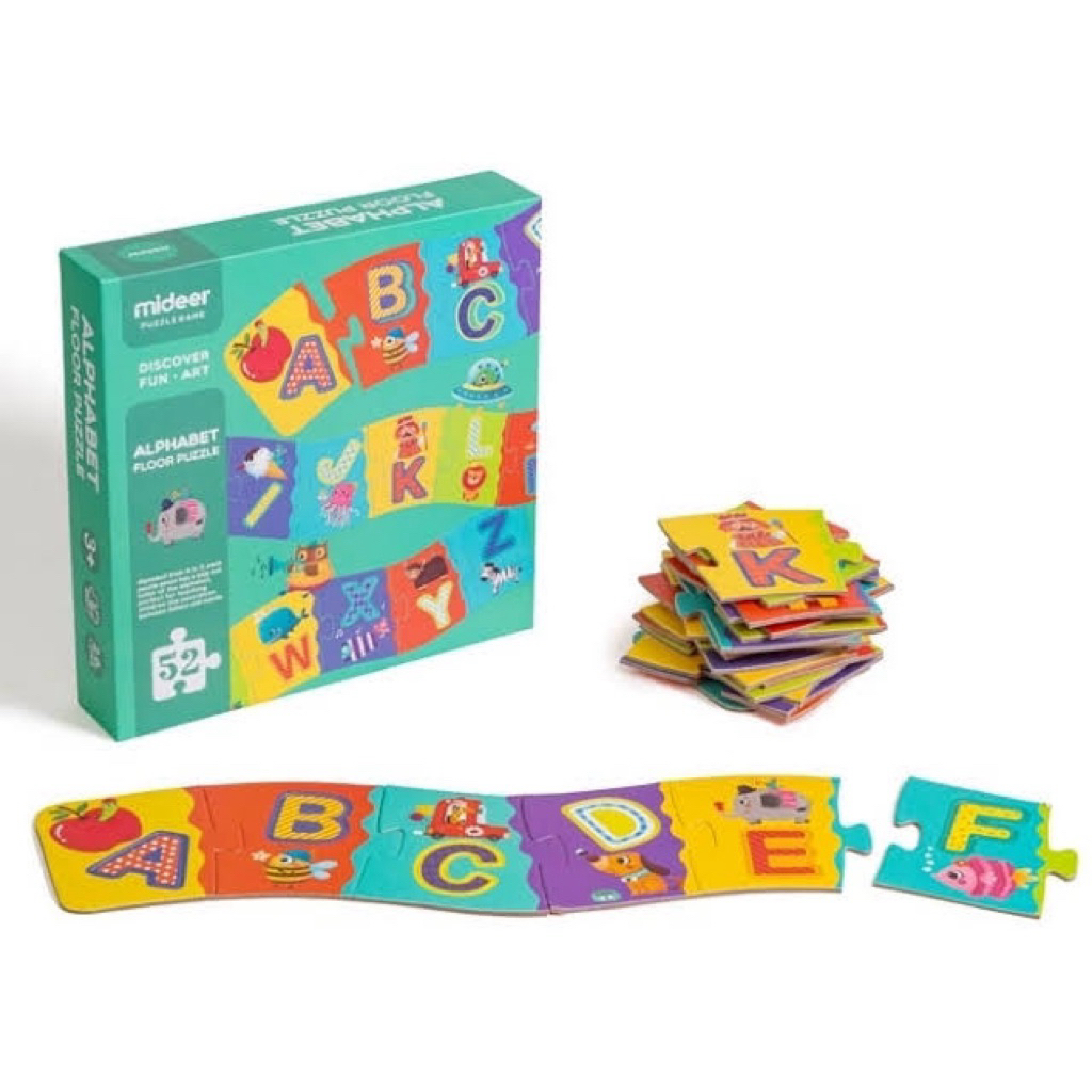 Preloved Mideer Alphabet Floor Puzzle 52 pc