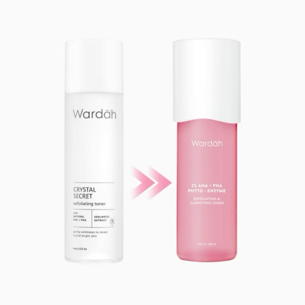 WARDAH CRYSTAL SECRET EXFOLIATING TONER / WHITE SECRET EXFOLIATING LOTION