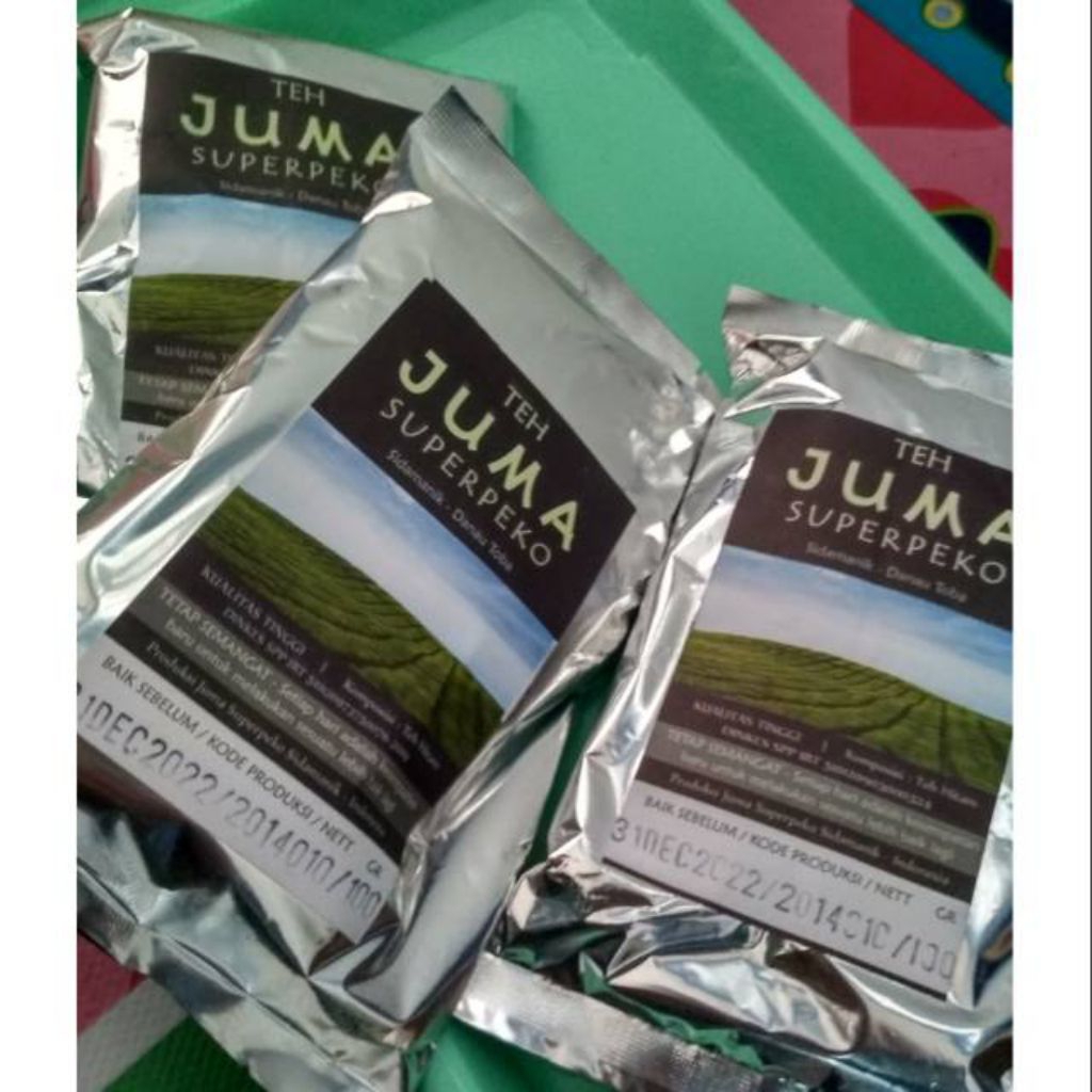 Bubuk teh juma superpeko sidamanik,teh hitam sidamanik 250gr