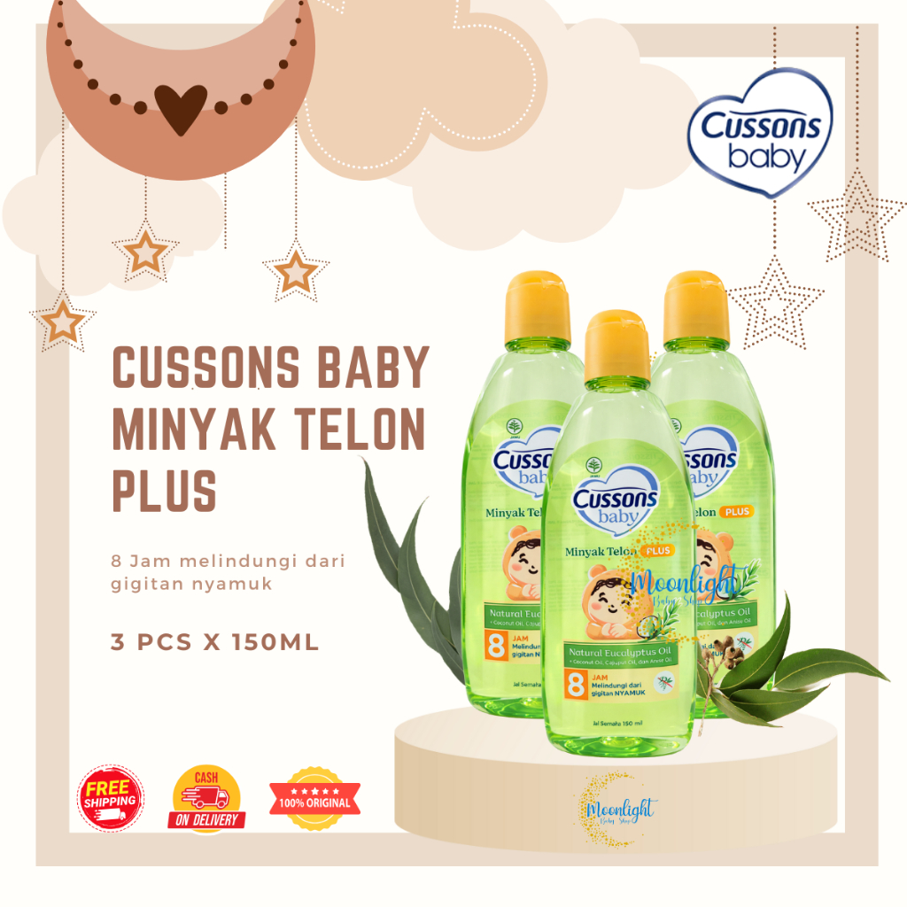 3 Pcs Minyak Telon Cussons Baby 150ml