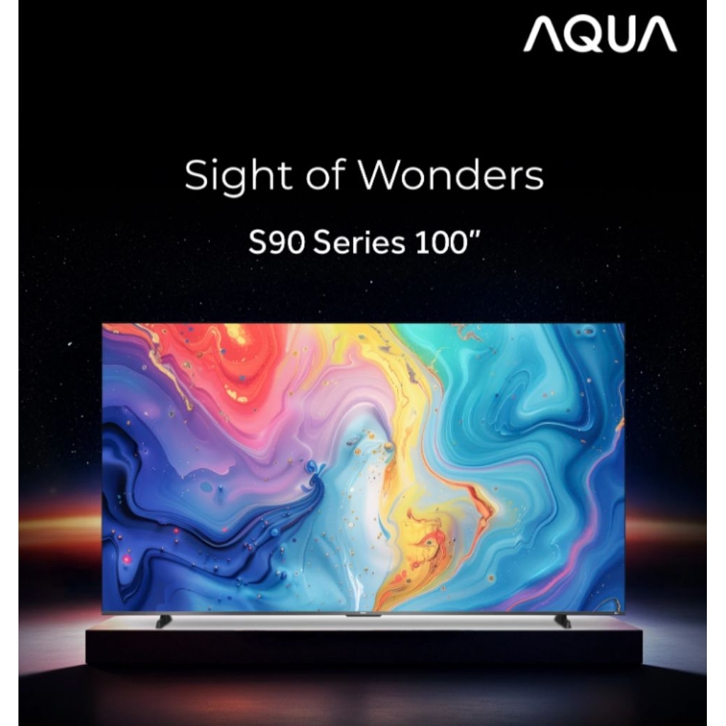 AQUA Mini LED 100 Inch Google TV AQT100S90FUXQD Mini LED | AIPQ | KEF with 2 Inch | Comfort View | U