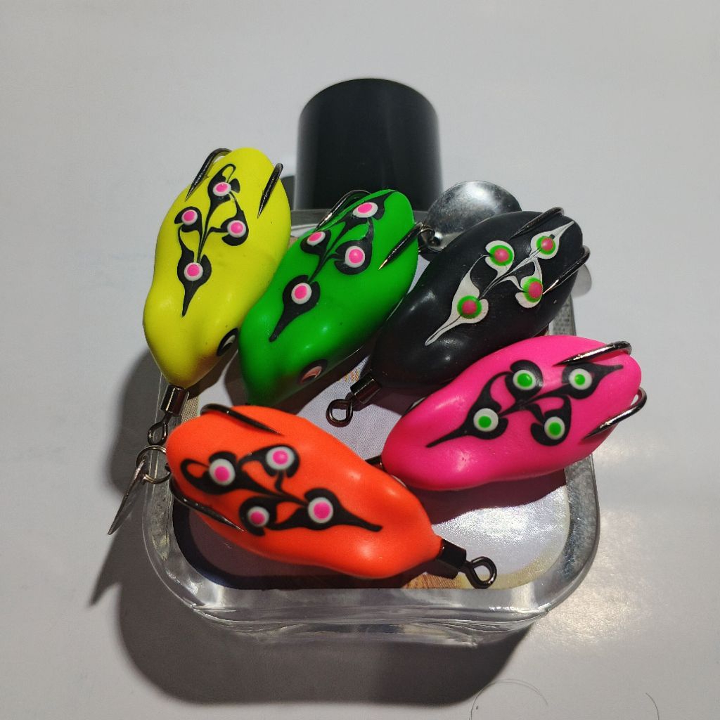 Umpan Pancing Soft frog Bentuk Kodok Kodokan untuk Casting Ikan gabus Toman Dll
