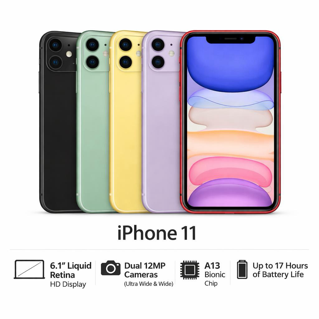Apple Iphone 11 64|128|256GB | 100% MULUS FULLSET SECOND INTER