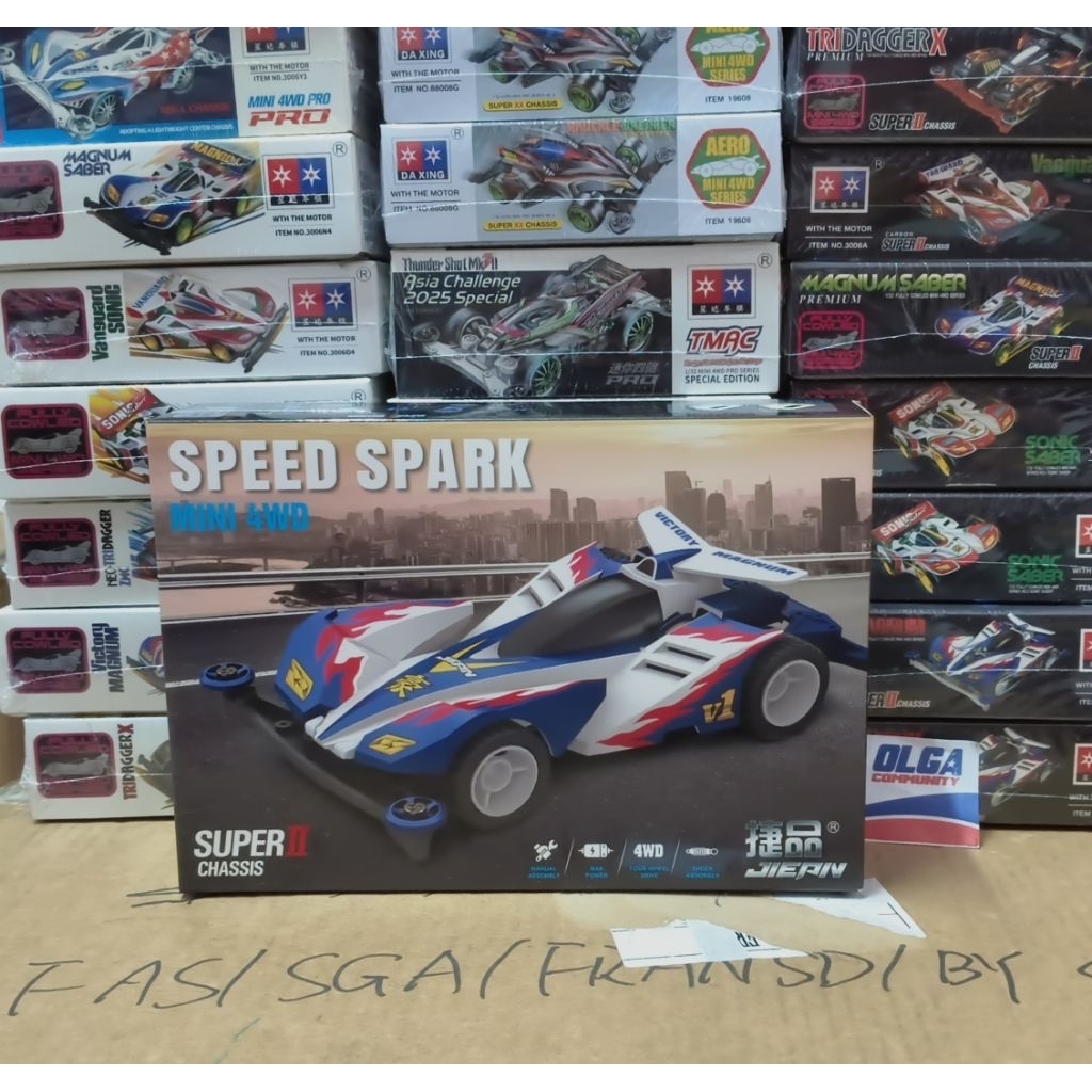 Jiepin P07 mini 4 WD Victory Magnum body Painting  Speed Spark Sasis Super II dengan kwalitas yang b