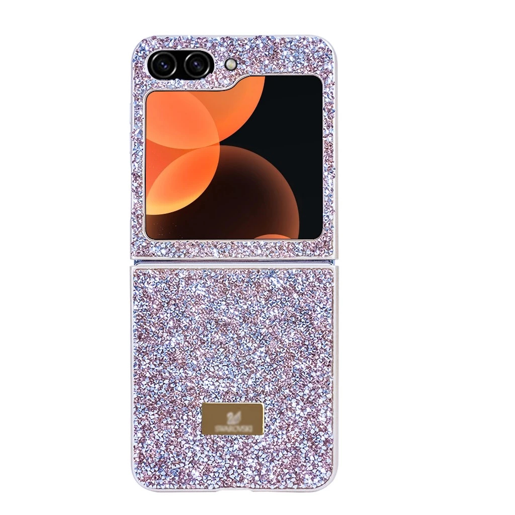 Case Samsung Z Flip 5 Glitter Swarovski Silicone Case Glitter