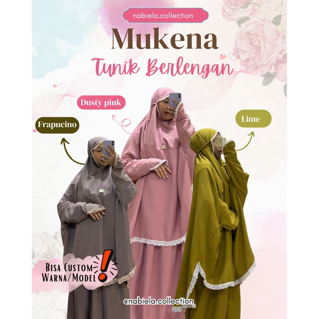 Mukena Tunik Berlengan