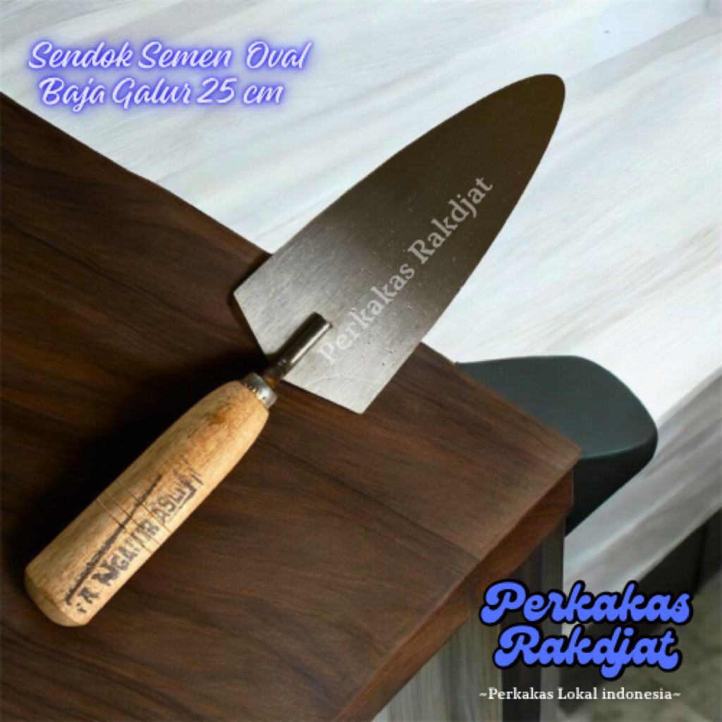 Sendok Semen Oval 25 CM-Sendok Semen Baja Asli