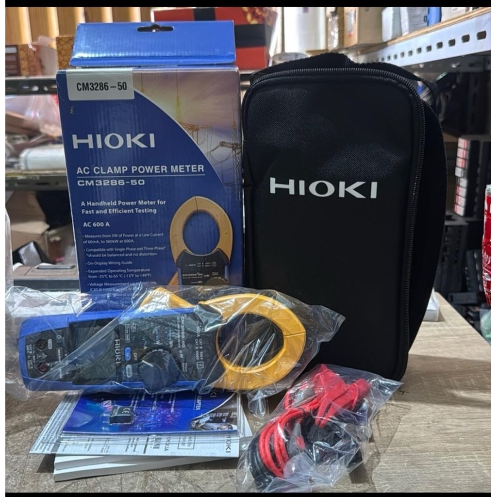 HIOKI 3286-50 KIT AC CLAMP POWER METER 600A TANG AMPER ORIGINAL