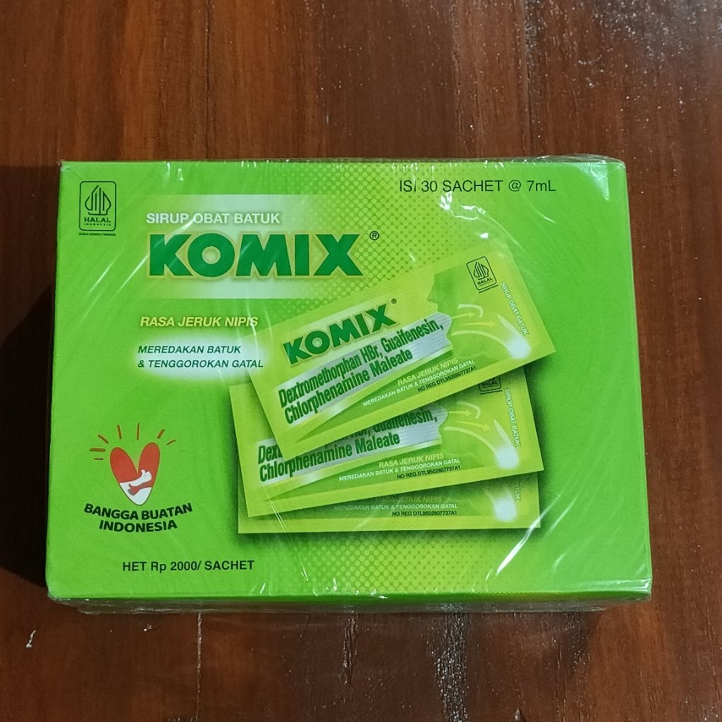 Komix Jeruk Nipis 1 Box Isi 30 Sachet